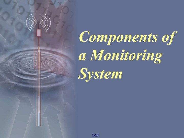 Components of a Monitoring System 2 -12 