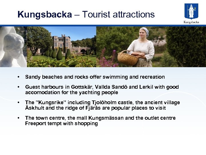 Kungsbacka – Tourist attractions • Sandy beaches and rocks offer swimming and recreation •