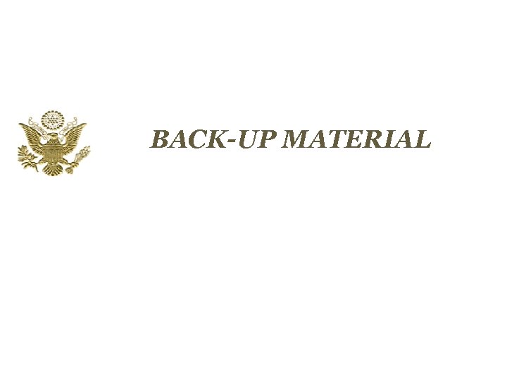 BACK-UP MATERIAL 