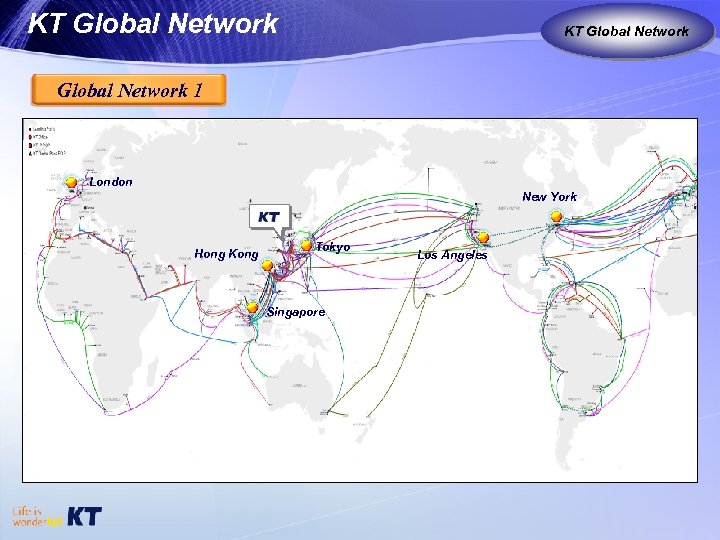 KT Global Network KT as Global Carrier Global Network 1 London New York Hong