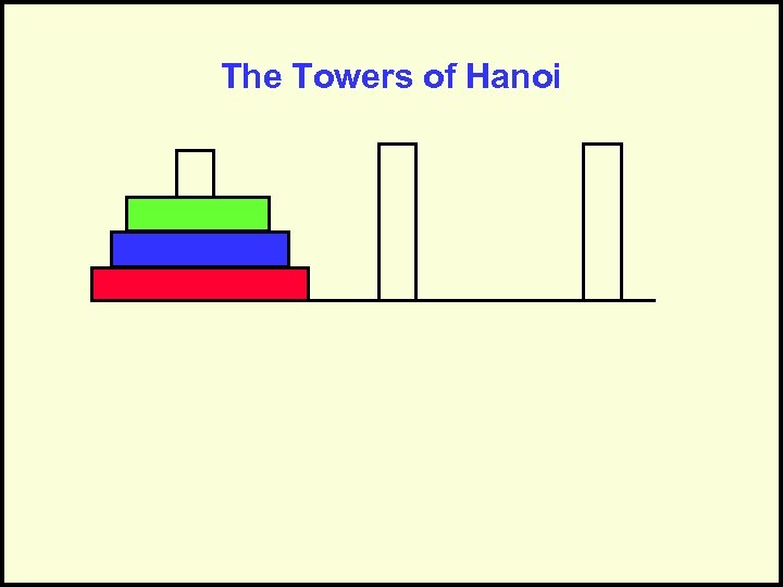 The Towers of Hanoi 