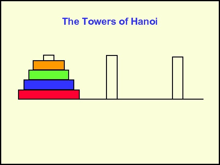 The Towers of Hanoi 
