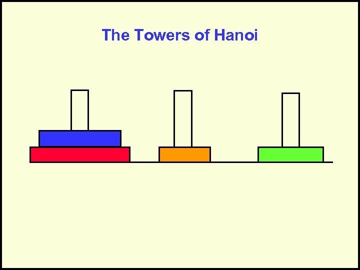 The Towers of Hanoi 