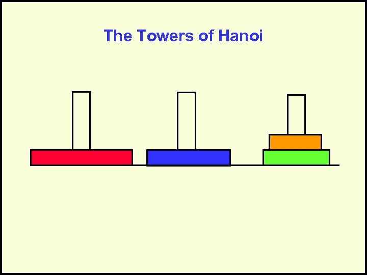 The Towers of Hanoi 