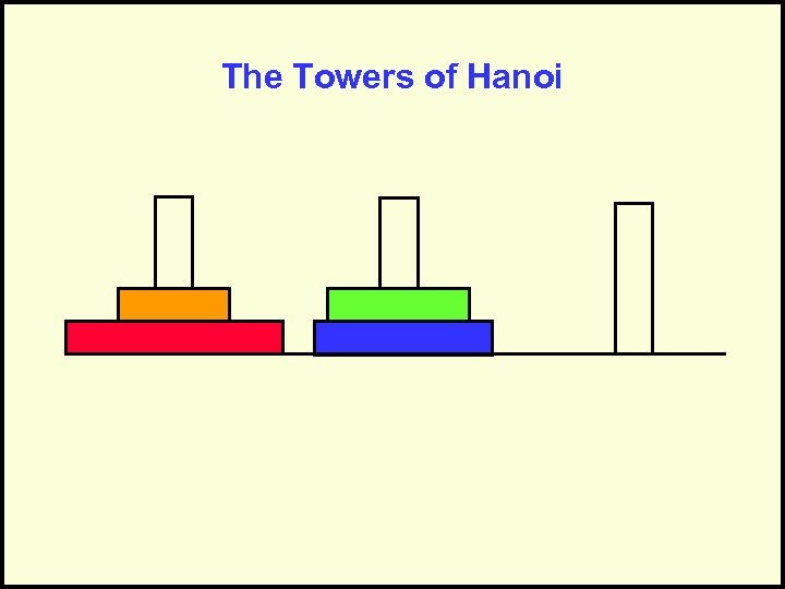 The Towers of Hanoi 