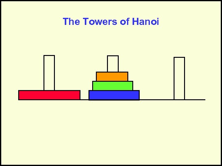 The Towers of Hanoi 