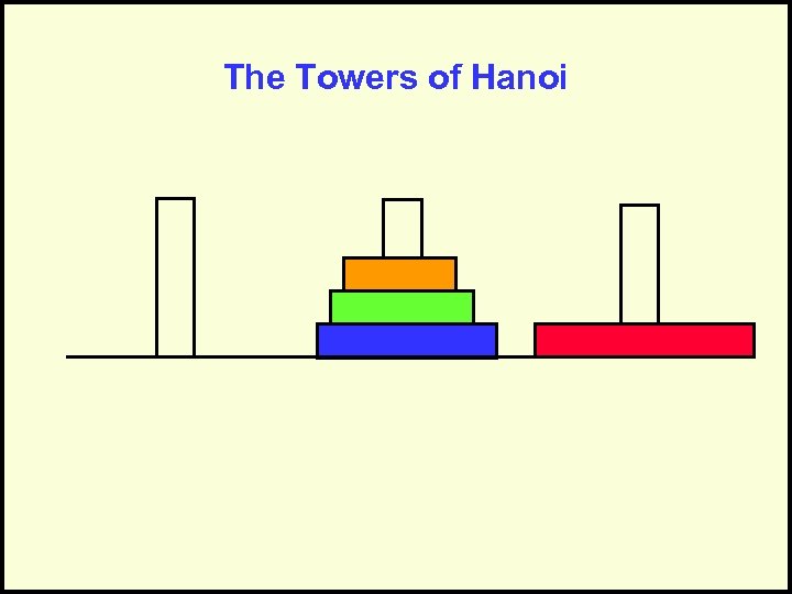 The Towers of Hanoi 
