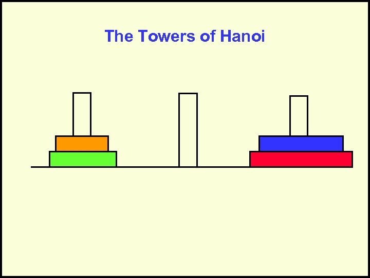 The Towers of Hanoi 