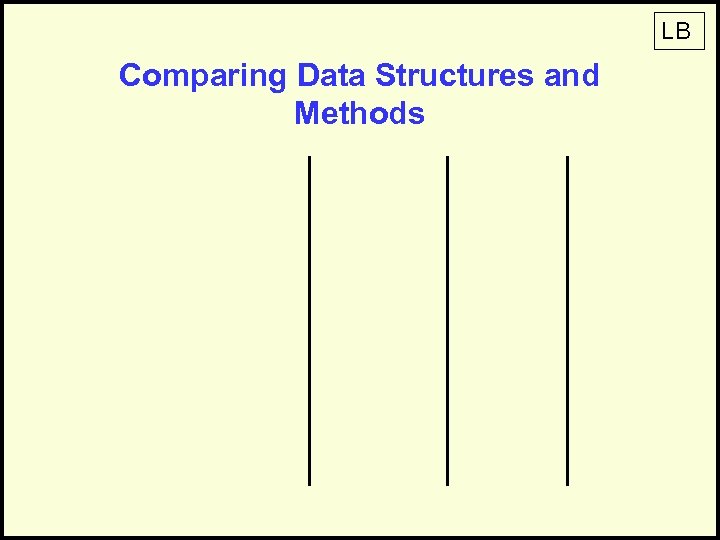 LB Comparing Data Structures and Methods 