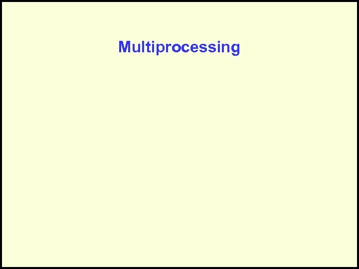 Multiprocessing 