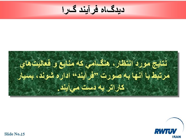  ﺩﻳﺪگﺎﻩ ﻓﺮآﻴﻨﺪ گﺮﺍ ﻧﺘﺎﻳﺞ ﻣﻮﺭﺩ ﺍﻧﺘﻈﺎﺭ، ﻫﻨگﺎﻣﻲ ﻛﻪ ﻣﻨﺎﺑﻊ ﻭ ﻓﻌﺎﻟﻴﺖﻫﺎﻱ ﻣﺮﺗﺒﻂ ﺑﺎ