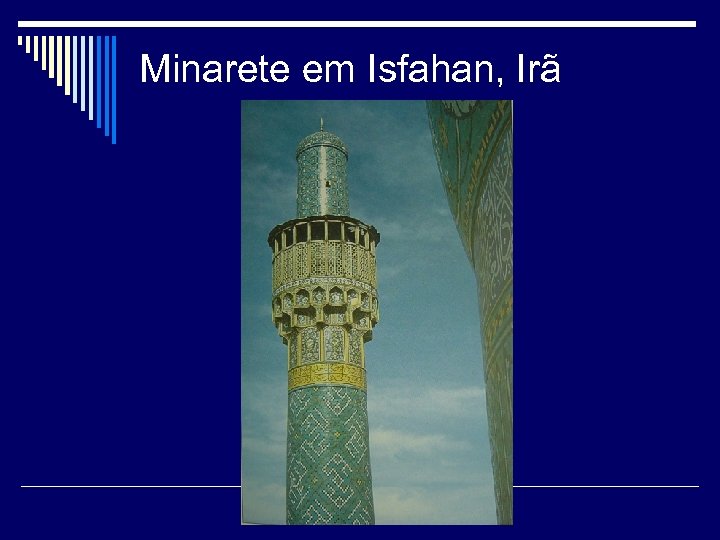 Minarete em Isfahan, Irã 