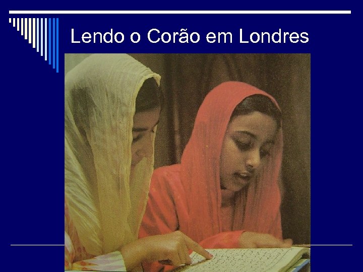 Lendo o Corão em Londres 