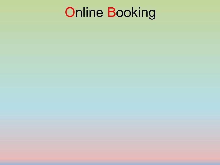 Online Booking 