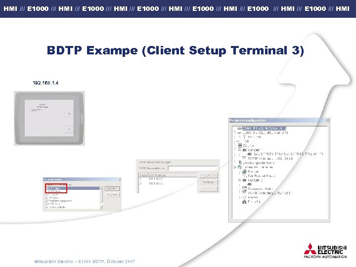 HMI /// E 1000 /// HMI /// E 1000 /// HMI BDTP Exampe (Client