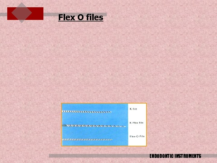 Flex O files ENDODONTIC INSTRUMENTS 