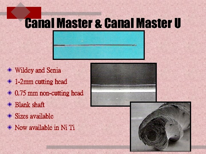 Canal Master & Canal Master U Wildey and Senia 1 -2 mm cutting head