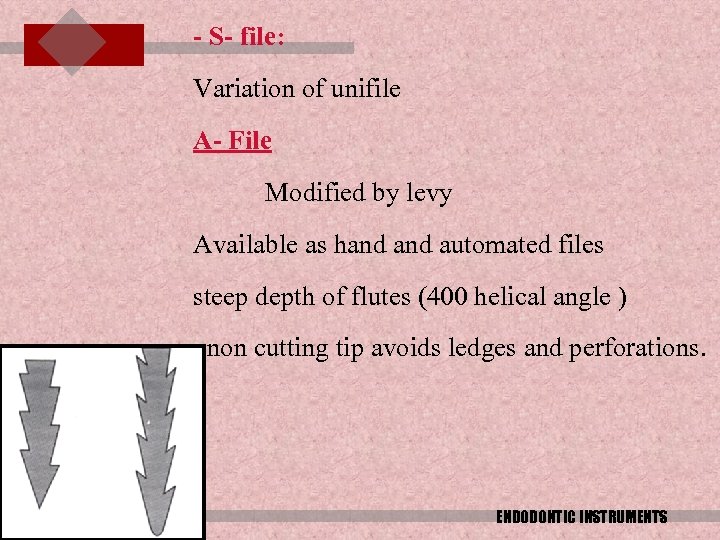 - S- file: Variation of unifile A- File Modified by levy Available as hand