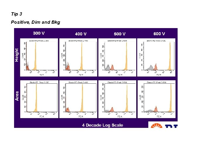 Tip 3 Positive, Dim and Bkg 
