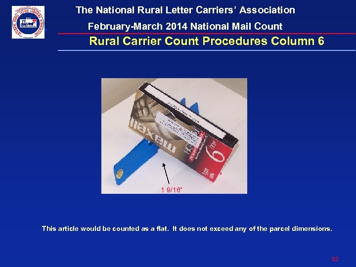 The National Rural Letter Carriers’ Association February-March 2014 National Mail Count Rural Carrier Count