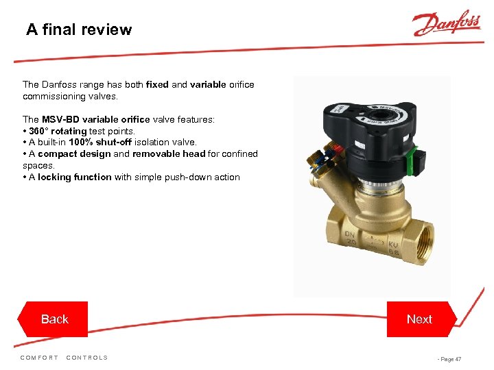 Introduction Danfoss Training Module-2 Balancing