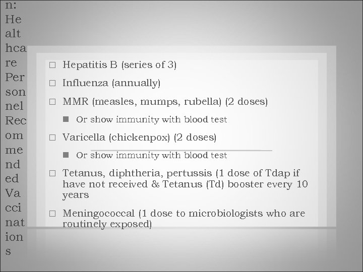 n: He alt hca re Per son nel Rec om me nd ed Va