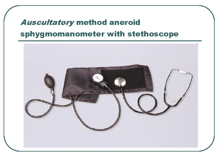 Auscultatory method aneroid sphygmomanometer with stethoscope 