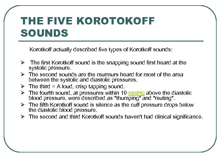 korotkoff sounds