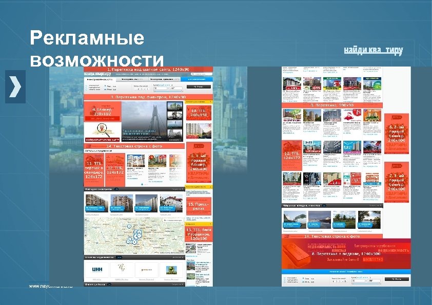 Рекламные возможности www. naydikvartiru. ru 
