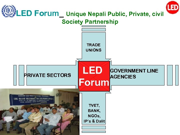 LED Forum_ Unique Nepali Public, Private, civil Society Partnership TRADE UNIONS PRIVATE SECTORS LED