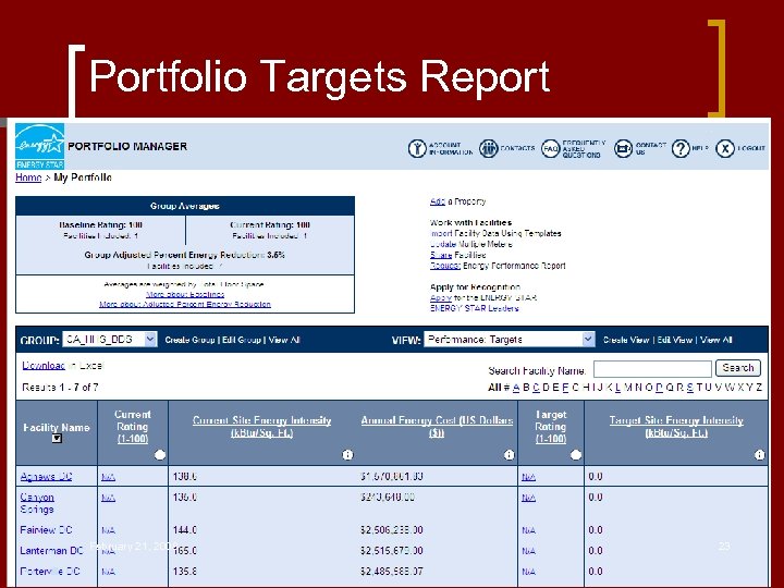 Portfolio Targets Report February 21, 2008 23 