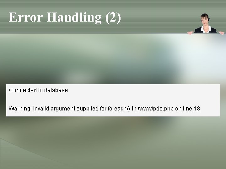 Error Handling (2) 