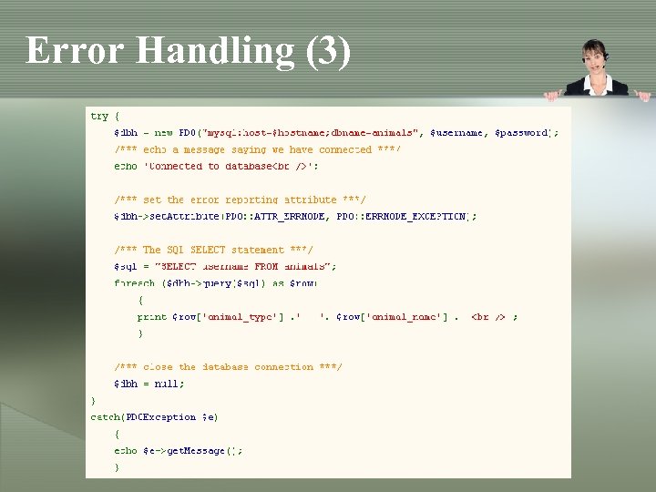 Error Handling (3) 