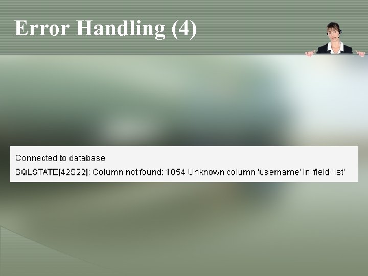 Error Handling (4) 