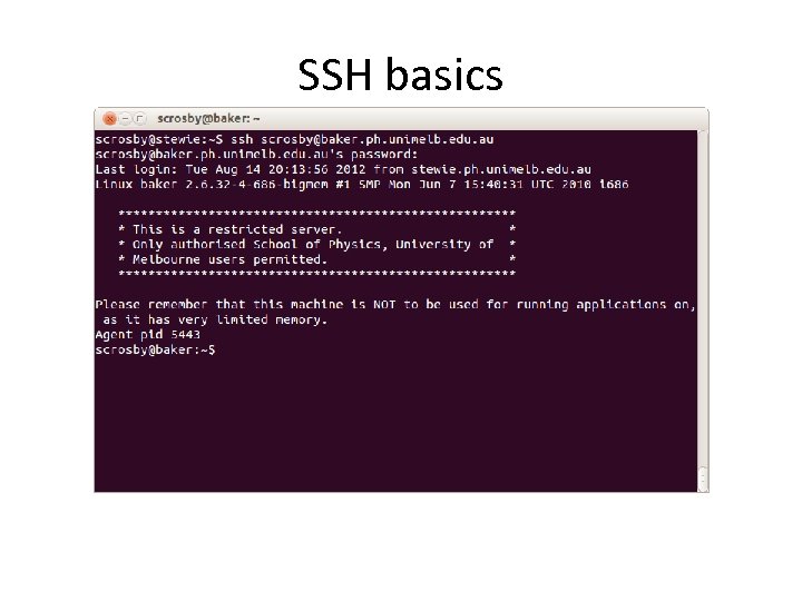 SSH basics 