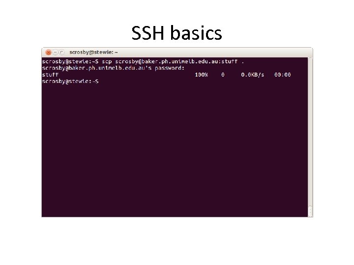 SSH basics 