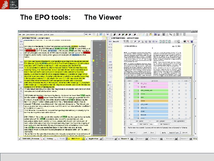 The EPO tools: The Viewer 