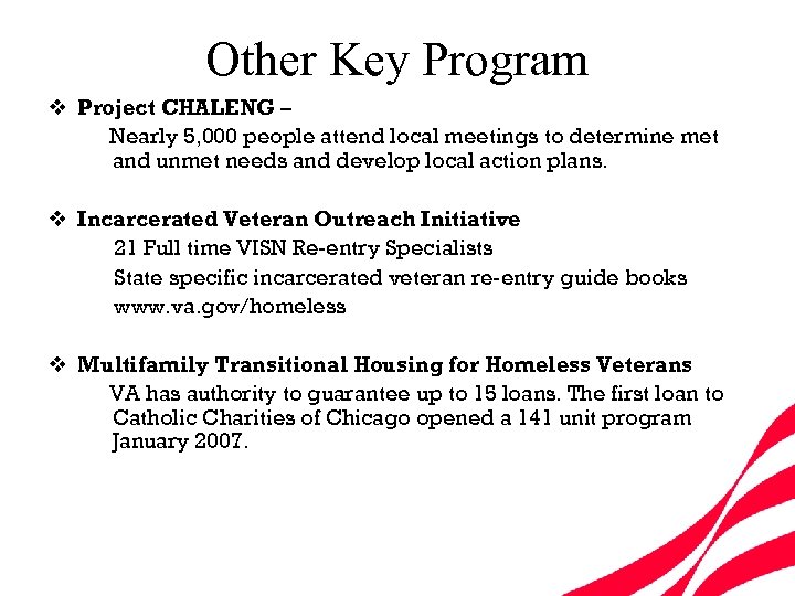 Other Key Program v Project CHALENG – Nearly 5, 000 people attend local meetings