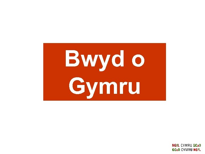 Bwyd o Gymru 