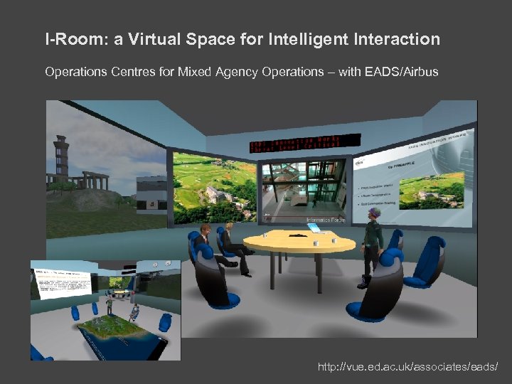 I-Room: a Virtual Space for Intelligent Interaction Operations Centres for Mixed Agency Operations –