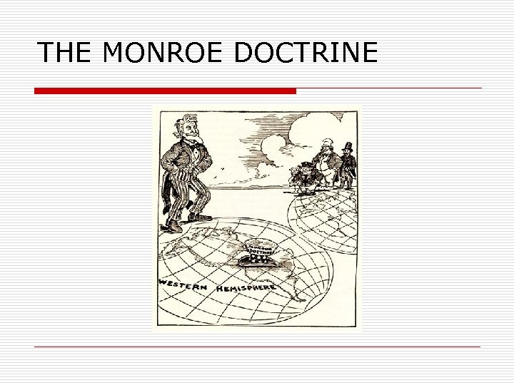 THE MONROE DOCTRINE 