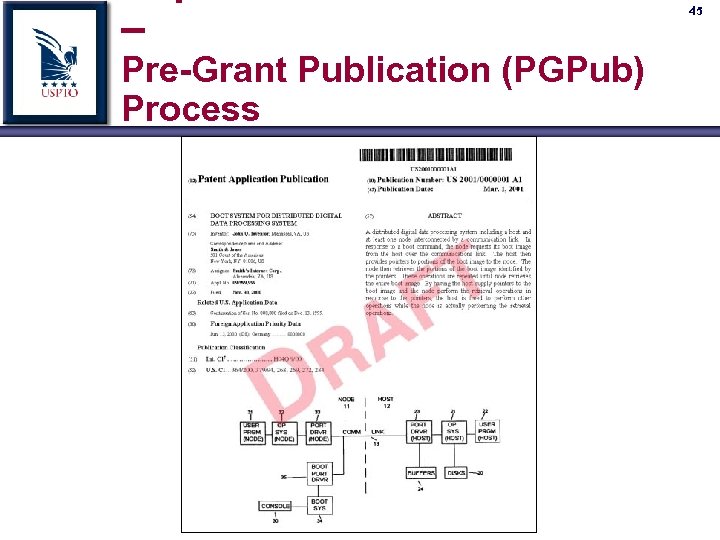 – Pre-Grant Publication (PGPub) Process 45 