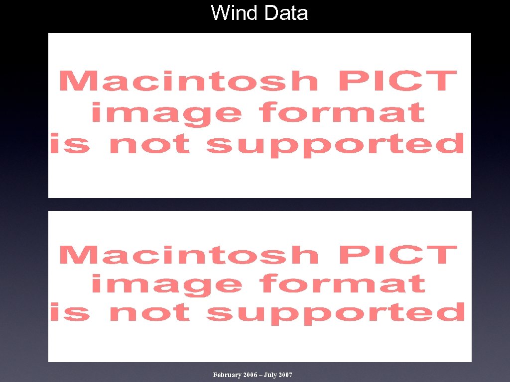 Wind Data February 2006 – July 2007 