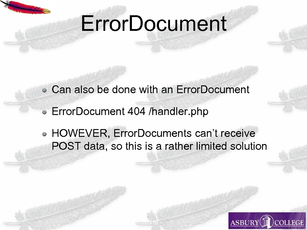 Error. Document Can also be done with an Error. Document 404 /handler. php HOWEVER,