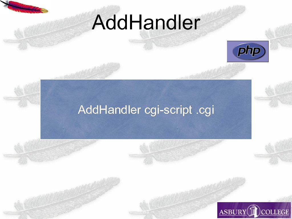 Add. Handler cgi-script. cgi 84 