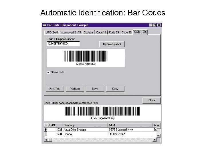 Automatic Identification: Bar Codes 