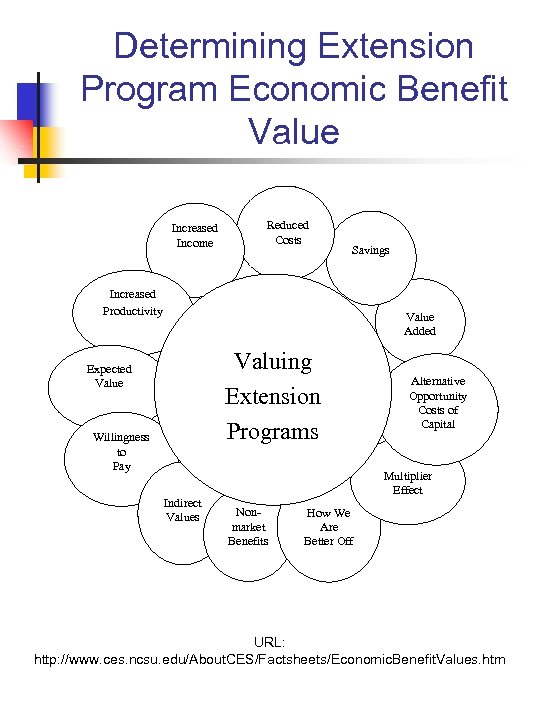 Determining Extension Program Economic Benefit Value Increased Income Reduced Costs Savings Increased Productivity Value