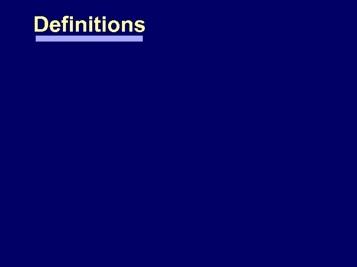 Definitions 