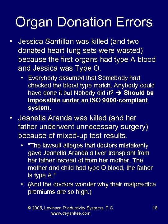 Organ Donation Errors • Jessica Santillan was killed (and two donated heart-lung sets were