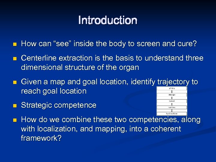 Introduction n n How can “see” inside the body to screen and cure? Centerline